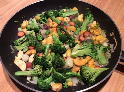 Sütőben sült halhoz zöldségköret