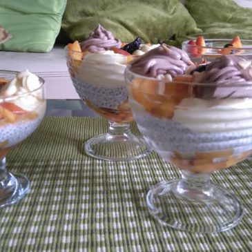 Kollagénes chia-puding