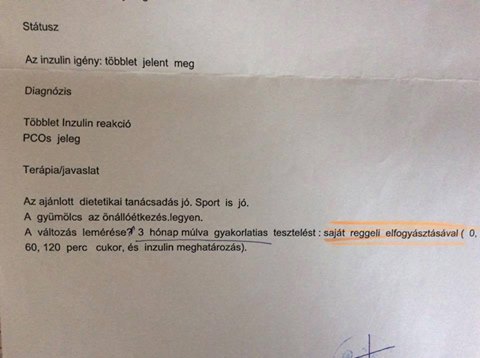 Terheléses vércukor és inzulin vizsgálat