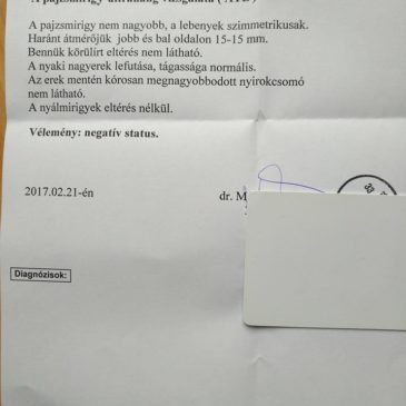 Pajzsmirigy ultrahang vizsgálat