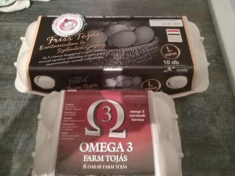 Szelénnel dúsított tojás és omega-3-ban gazdag tojás