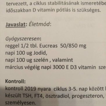 Helyes diéta, D-vitamin- és szelénpótlás is, gratulálunk…